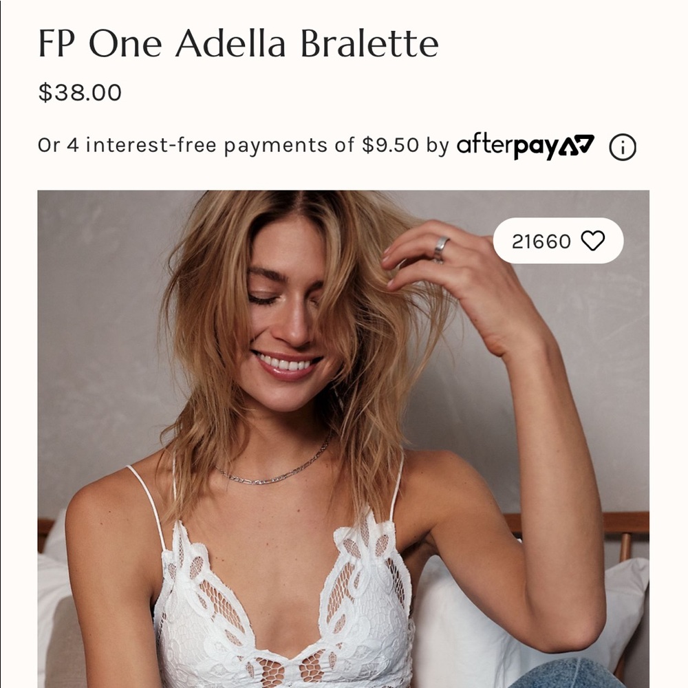 Free People White bralette